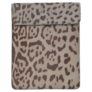 Alaïa Leopard Print Ipad Case in Animal Print Ponyhair